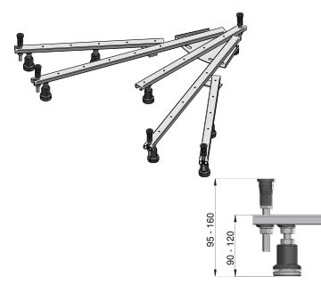 Duschwannenfuß DWF Universal